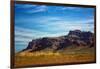 Mountains & Train Tracks Scottsdale Arizona-null-Framed Photo