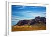 Mountains & Train Tracks Scottsdale Arizona-null-Framed Photo