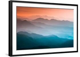 Mountains under Mist in the Morning Amazing Nature Scenery Form Kerala God's Own Country Tourism An-Sarath maroli-Framed Photographic Print