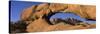 Mountains Viewed Through a Natural Arch with a Mother Holding Her Baby, Spitzkoppe, Namib Desert...-null-Stretched Canvas