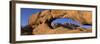 Mountains Viewed Through a Natural Arch with a Mother Holding Her Baby, Spitzkoppe, Namib Desert...-null-Framed Photographic Print