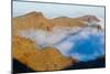 Mountains with Low Clouds Surrounding Them, La Caldera De Taburiente Np, La Palma, Canary Islands-Relanzón-Mounted Photographic Print