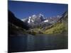 Mountains with Sky and Water, Maroon Bells, CO-Chris Rogers-Mounted Photographic Print