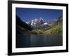 Mountains with Sky and Water, Maroon Bells, CO-Chris Rogers-Framed Photographic Print