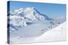 Mountains with Snow in Winter, Val-D'isere, Alps, France-haveseen-Stretched Canvas