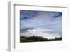 Mountains with Trees and Fog-aslysun-Framed Photographic Print