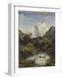 Mountainscape with Lake-Joseph Anton Koch-Framed Giclee Print