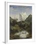 Mountainscape with Lake-Joseph Anton Koch-Framed Giclee Print