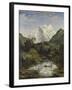 Mountainscape with Lake-Joseph Anton Koch-Framed Giclee Print