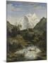 Mountainscape with Lake-Joseph Anton Koch-Mounted Giclee Print