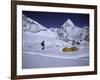 Mountainseer at Camp One Everest Northside-Michael Brown-Framed Premium Photographic Print