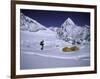 Mountainseer at Camp One Everest Northside-Michael Brown-Framed Premium Photographic Print