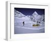 Mountainseer at Camp One Everest Northside-Michael Brown-Framed Photographic Print