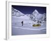 Mountainseer at Camp One Everest Northside-Michael Brown-Framed Photographic Print