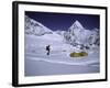 Mountainseer at Camp One Everest Northside-Michael Brown-Framed Photographic Print