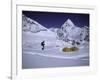 Mountainseer at Camp One Everest Northside-Michael Brown-Framed Photographic Print