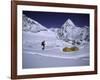 Mountainseer at Camp One Everest Northside-Michael Brown-Framed Photographic Print