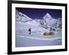 Mountainseer at Camp One Everest Northside-Michael Brown-Framed Photographic Print