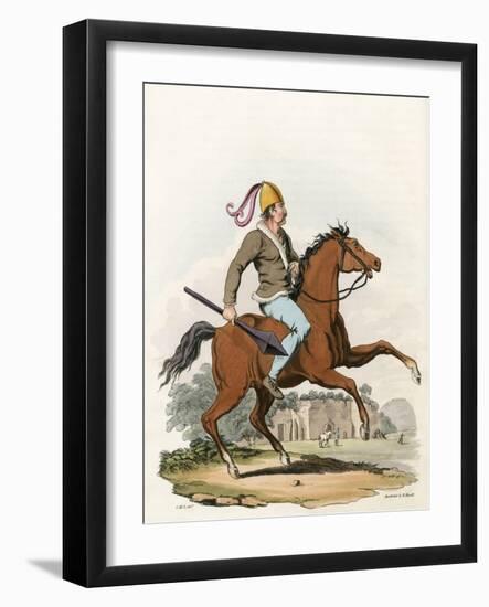 Mounted British Warrior-Charles Hamilton Smith-Framed Art Print