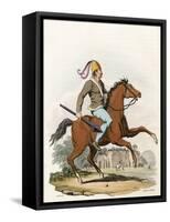 Mounted British Warrior-Charles Hamilton Smith-Framed Stretched Canvas