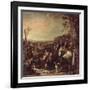 Mounted Dragoons of the King's Household, 1737-Charles Parrocel-Framed Giclee Print