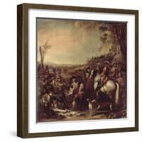 Mounted Dragoons of the King's Household, 1737-Charles Parrocel-Framed Giclee Print