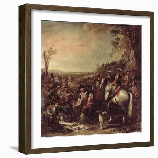 Mounted Dragoons of the King's Household, 1737-Charles Parrocel-Framed Giclee Print