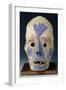 Mounted Head Representing Death, from Vanuatu, 11th-19th Century (Painted Clay)-null-Framed Giclee Print