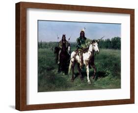 Mounted Indians Carrying Spears-Rosa Bonheur-Framed Giclee Print