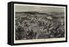 Mounted Infantry Manoeuvring at Aldershot-William Small-Framed Stretched Canvas