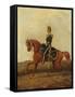 Mounted Officer of 13th Hussars in Full Dress, 19th Century-Henry Thomas Alken-Framed Stretched Canvas