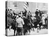 Mounted Police Clashing with Strikers, Outside an Electrical Plant in Philadelphia-null-Stretched Canvas