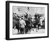 Mounted Police Clashing with Strikers, Outside an Electrical Plant in Philadelphia-null-Framed Photo