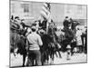 Mounted Police Clashing with Strikers, Outside an Electrical Plant in Philadelphia-null-Mounted Photo