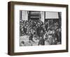 Mounted police disperse a crowd, Union Square, New York City, USA, late 19th or early 20th century-Unknown-Framed Photographic Print