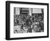 Mounted police disperse a crowd, Union Square, New York City, USA, late 19th or early 20th century-Unknown-Framed Photographic Print