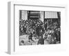 Mounted police disperse a crowd, Union Square, New York City, USA, late 19th or early 20th century-Unknown-Framed Photographic Print