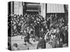 Mounted police disperse a crowd, Union Square, New York City, USA, late 19th or early 20th century-Unknown-Stretched Canvas