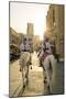 Mounted police on horses, Souq Waqif, Doha, Qatar-Peter Adams-Mounted Photographic Print