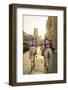 Mounted police on horses, Souq Waqif, Doha, Qatar-Peter Adams-Framed Photographic Print