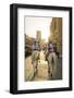 Mounted police on horses, Souq Waqif, Doha, Qatar-Peter Adams-Framed Photographic Print