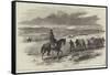 Mounted Policeman for the Crimea, Soldiers Dragging Stores to the Camp-null-Framed Stretched Canvas
