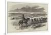 Mounted Policeman for the Crimea, Soldiers Dragging Stores to the Camp-null-Framed Giclee Print