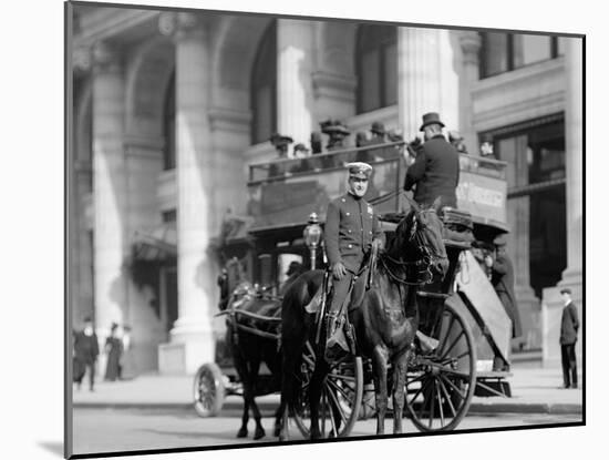 Mounted Policeman, New York, N.Y.-null-Mounted Photo