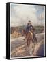 Mounted Postman in the Australian Outback-Percy F.s. Spence-Framed Stretched Canvas