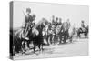 Mounted Russian Cossacks Scan the Battlefield-null-Stretched Canvas