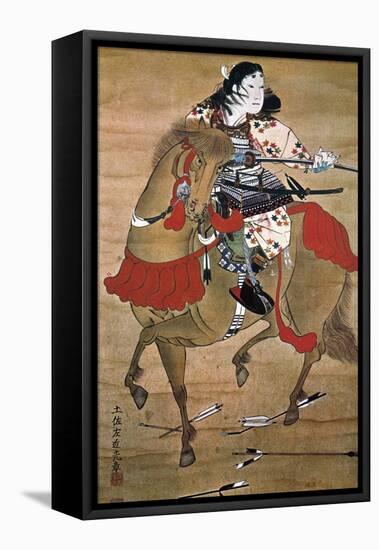 Mounted Samurai-null-Framed Stretched Canvas