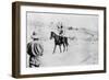 Mounted Turkish Officer Leaving Mosul, Mesopotamia, WWI, 1918-null-Framed Giclee Print