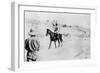 Mounted Turkish Officer Leaving Mosul, Mesopotamia, WWI, 1918-null-Framed Giclee Print