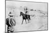Mounted Turkish Officer Leaving Mosul, Mesopotamia, WWI, 1918-null-Mounted Giclee Print